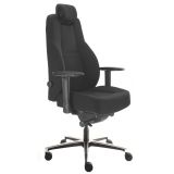 24-Stunden-Drehstuhl TIMELESS | belastbar bis 200 kg | Stoff schwarz 24-Stunden-Drehstuhl TIMELESS | belastbar bis 200 kg | Stoff schwarz