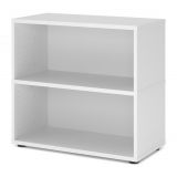Aktenregal 2 Ordnerh�hen FLEXWALL | 80 cm breit | Weiss