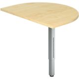 Ansatztisch 60 x 80 cm | Ahorn | St�tzfu� silber