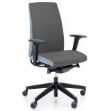 B�rostuhl Drehstuhl MOTTO Colour Edition | Bezug Smoke Grey/Aqua Blue