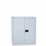 Fl�gelt�renschrank STEEL aus Metall | 2 Ordnerh�hen | Lichtgrau 