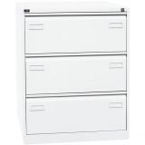H�ngeregisterschrank STEEL | 3 Ordnerh�hen aus Stahl | 80 cm breit | Wei�