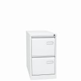 H�ngeregistraturschrank STEEL | Breite 40 cm | 2 Schubladen | Wei�