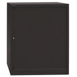 Quer-Rollladenschrank aus Metall 2,5 Ordnerhöhen | 80 cm breit | Schwarz