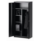 Akten-/Garderobenschrank aus Metall 5 OH | Schwarz
