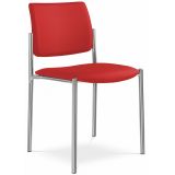 Besucherstuhl CONFERENCE | Gestell chrom | ohne Armlehnen | Stoff Calypso Red Besucherstuhl CONFERENCE | Gestell chrom | ohne Armlehnen | Stoff Calypso Red