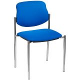 Besucherstuhl FORUM | Gestell chrom | ohne Armlehnen | Stoff Medium Blue Besucherstuhl FORUM | Gestell chrom | ohne Armlehnen | Stoff Medium Blue