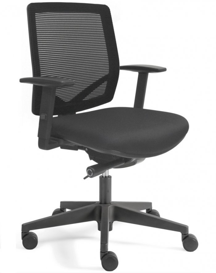 Bürostuhl Drehstuhl Mod. DAKOTA mit Netzrücken, inklusive  höhenverstellbare Armlehnen