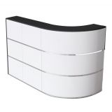 Counter Theke Mod. CENTURY I | 180 x 80 cm | Anthrazit/Wei�