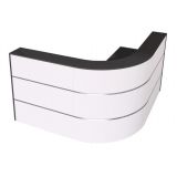 Counter Theke Mod. CENTURY II | 180 x 180 cm | Anthrazit/Wei�