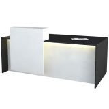 Counter Theke Mod. PALERMO | 180 x 92 cm | Anthrazit/Wei�