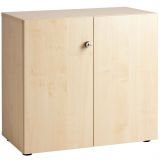 Fl�gelt�renschrank 2 OH COMFORT | 80 cm breit | Korpus Ahorn | Front Ahorn
