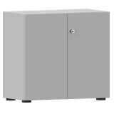 Fl�gelt�renschrank 2 OH COMFORT | 80 cm breit | Korpus Lichtgrau | Korpus Lichtgrau