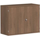 Fl�gelt�renschrank 2 OH STYLE | 100 cm breit | Korpus Nussbaum | Front Nussbaum