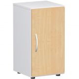 Flügeltürenschrank 2 Ordnerhöhen LIFE | 40 cm breit | Weiss / Buche Natur Flügeltürenschrank 2 Ordnerhöhen LIFE | 40 cm breit | Weiss / Buche Natur