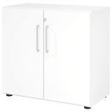 Fl�gelt�renschrank 2OH SMART | 80 cm breit | Korpus Wei� | Front Wei�
