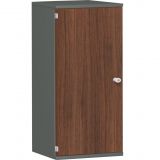 Fl�gelt�renschrank 3 OH STYLE | 60 cm breit | Korpus Graphit | Front Nussbaum