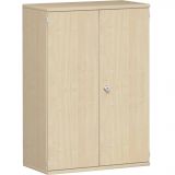 Fl�gelt�renschrank 3 OH STYLE | 80 cm breit | Korpus Ahorn hell | Front Ahorn hell