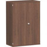 Fl�gelt�renschrank 3 OH STYLE | 80 cm breit | Korpus Nussbaum | Front Nussbaum
