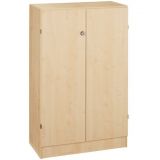 Fl�gelt�renschrank 3OH SOLID | 80 cm breit | Korpus Ahorn | Front Ahorn