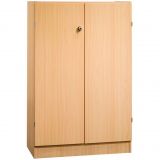 Fl�gelt�renschrank 3OH SOLID | 80 cm breit | Korpus Buche | Front Buche