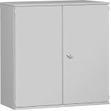 Fl�gelt�renschrank 4 OH STYLE | 120 cm breit | Korpus Hellgrau | Front Hellgrau