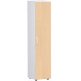 Flügeltürenschrank 5 Ordnerhöhen LIFE | 40 cm breit | Weiss / Buche Natur Flügeltürenschrank 5 Ordnerhöhen LIFE | 40 cm breit | Weiss / Buche Natur