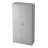 Fl�gelt�renschrank 5OH SOLID | 100 cm breit | Korpus Lichtgrau | Front Lichtgrau