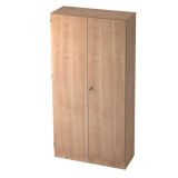 Fl�gelt�renschrank 5OH SOLID | 100 cm breit | Korpus Nussbaum hell | Front Nussbaum hell