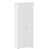 Fl�gelt�renschrank 6 OH COMFORT | 80 cm breit | Korpus Wei� classic | Front Wei� classic