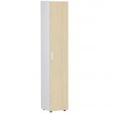 Flügeltürenschrank 6 Ordnerhöhen LIFE | 40 cm breit | Weiss / Ahorn hell Flügeltürenschrank 6 Ordnerhöhen LIFE | 40 cm breit | Weiss / Ahorn hell