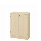 Fl�gelt�renschrank CLASSIC 3 Ordnerh�hen | Breite 80 cm | Ahorn