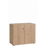 Fl�gelt�renschrank COMFORT 2 Ordnerh�hen | Breite 80 cm | Nussbaum hell