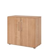 Fl�gelt�renschrank SMART 2 Ordnerh�hen | Breite 80 cm | Nussbaum hell/Nussbaum hell