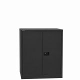 Fl�gelt�renschrank STEEL aus Metall | 2 Ordnerh�hen | Schwarz