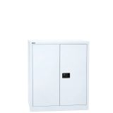 Fl�gelt�renschrank STEEL aus Metall | 2 Ordnerh�hen | Wei�