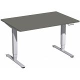 Steh-Sitz-Schreibtisch STYLE Pro | elektrisch höhenverstellbar | B120 x T80 cm | Graphit