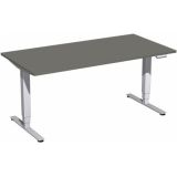 Steh-Sitz-Schreibtisch STYLE Pro | elektrisch höhenverstellbar | B160 x T80 cm | Graphit