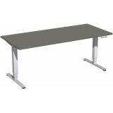 Steh-Sitz-Schreibtisch STYLE Pro | elektrisch h�henverstellbar | B180 x T80 cm | Graphit