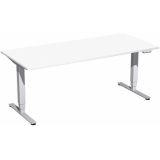 Steh-Sitz-Schreibtisch STYLE Pro | elektrisch h�henverstellbar | B180 x T80 cm | Wei� 