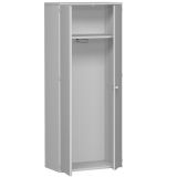 Garderobenschrank 5 OH STYLE | 80 cm breit | Korpus Hellgrau | Front Hellgrau