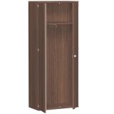 Garderobenschrank 5 OH STYLE | 80 cm breit | Korpus Nussbaum | Front Nussbaum