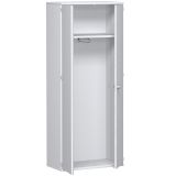 Garderobenschrank 5 OH STYLE | 80 cm breit | Korpus Weiß | Front Weiß
