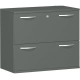 Hängeregisterschrank 2 Ordnerhöhen STYLE | 100 cm breit | Dekor Graphit