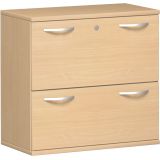 Hängeregisterschrank 2 Ordnerhöhen STYLE | 80 cm breit | Dekor Buche Natur