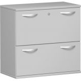 Hängeregisterschrank 2 Ordnerhöhen STYLE | 80 cm breit | Dekor Hellgrau