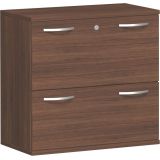 H�ngeregisterschrank 2 Ordnerh�hen STYLE | 80 cm breit | Dekor Nussbaum