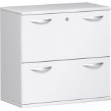 Hängeregisterschrank 2 Ordnerhöhen STYLE | 80 cm breit | Dekor Weiß