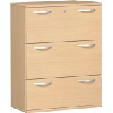 Hängeregisterschrank 3 Ordnerhöhen STYLE | 100 cm breit | Dekor Buche Natur