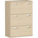 Hängeregisterschrank 3 Ordnerhöhen STYLE | 80 cm breit | Dekor Ahorn hell